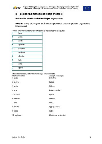 Grafiskie informÄcijas organizatori