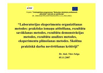 âLaboratorijas eksperimentu organizÄÅ¡anas metodes: praktisko ...