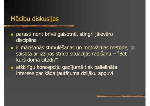 InteraktÄ«vÄs mÄcÄ«bu metodes (prezentacija)