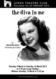 February 2013: The Diva in Me - Lewes Little Theatre
