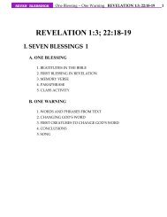 REVELATION 1:3; 22:18-19 - Technology Ministries