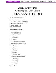 God's Division REVELATION 1:19 - Technology Ministries