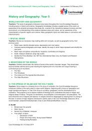 Year 3 Vocabulary History - Core Knowledge UK