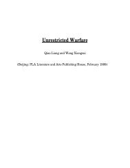 Unrestricted Warfare - Terrorism