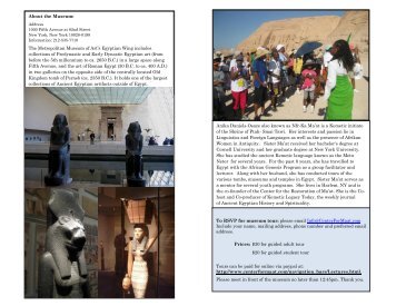 About the Museum - Center for The Restoration of Ma'at