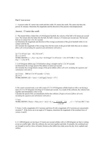 high school physics questions and answers pdf