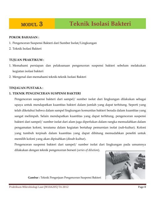 Download Modul Praktikum Ke-3 - marinemicrobiologyfpikunpad