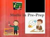 Pre-Prep Maths Strategies (pdf) - Hall Grove School