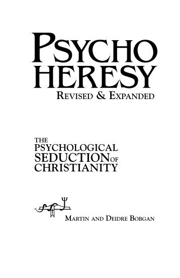 eBook - Introduction to Psychoheresy Awareness Ministries