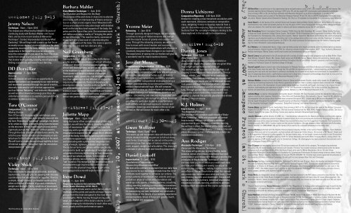 download the Summer MELT 2007 brochure - Movement Research