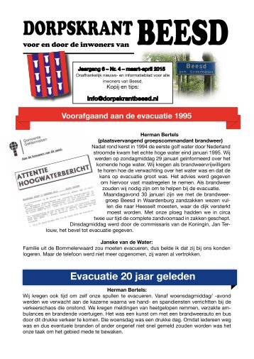 DORPSKRANT BEESD - JAARGANG 6 - NR.4