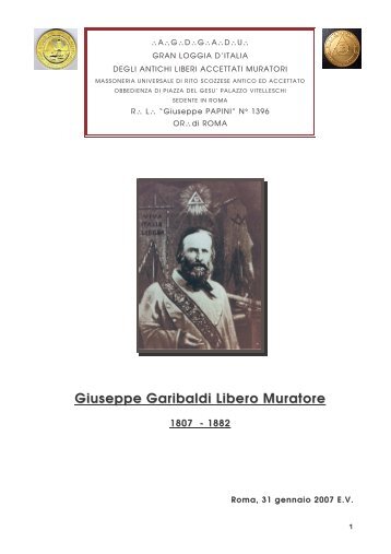 Documento Garibaldi - Gran Loggia d'Italia