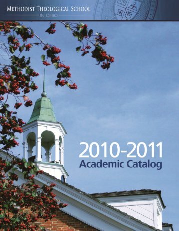 Academic Catalog - Methodist Theological School in Ohio