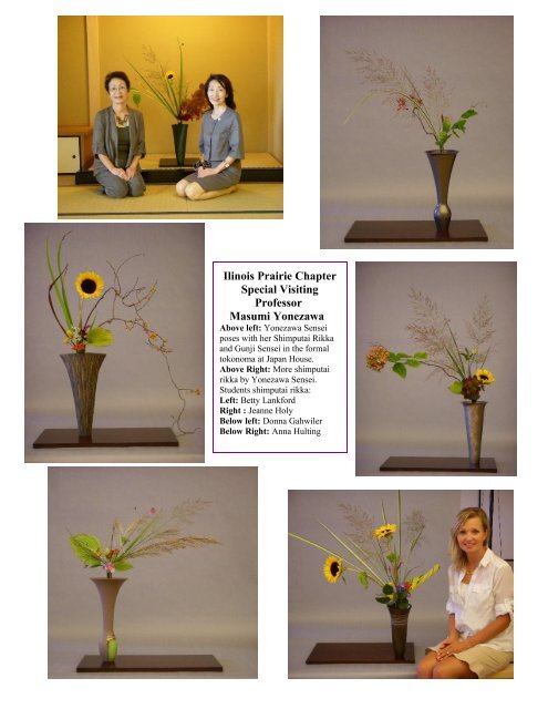 March 2013 - Illinois Prairie Chapter - Ikenobo Ikebana Society of ...