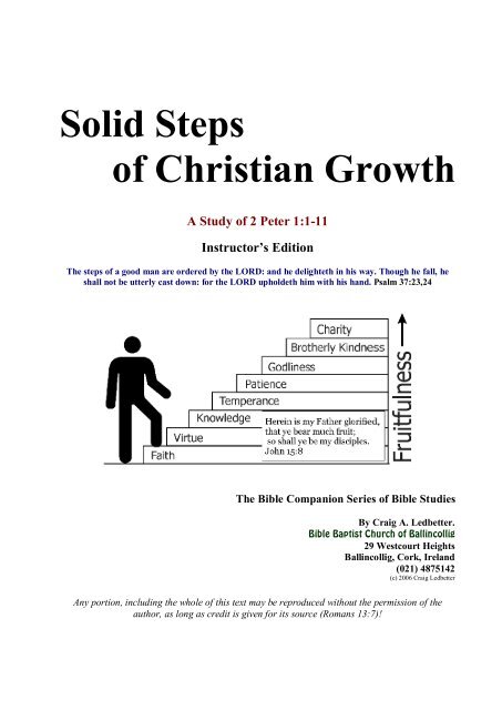 Steps of Christian Growth - US.pdf - Bible Baptist Church of Blarney