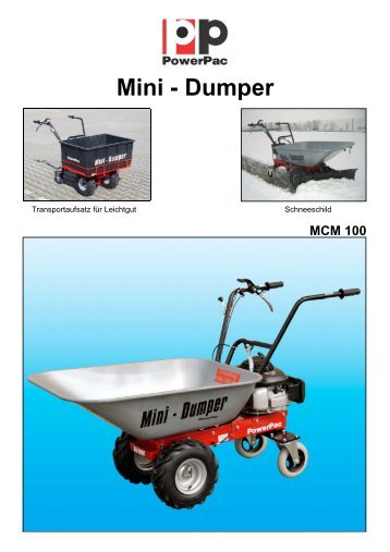 Mini - Dumper - PowerPac Baumaschinen GmbH
