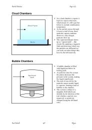 Cloud Chambers Bubble Chambers - Paul Nicholls