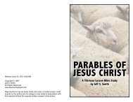 PARABLES OF JESUS CHRIST - ElectronicGospel