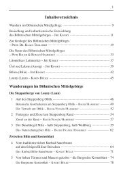 Inhaltsverzeichnis - Berg- und Naturverlag Rölke