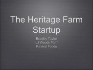 The Heritage Farm Startup - American Livestock Breeds Conservancy