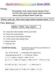 Nj/No = Pj/Po Exp (-Ej/kT) - Prof. Dr. Anna Permanasari, M.Si.