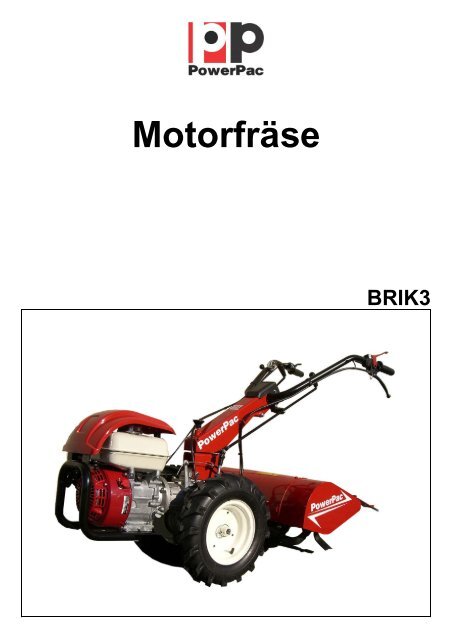 Motorfräse BRIK3 Technische Daten - Baushop für