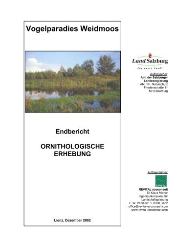 Bericht 2002 - Download als pdf (1,9 MB - Vogelparadies Weidmoos