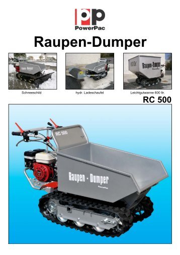 Raupen-Dumper RC 500 - PowerPac Baumaschinen GmbH