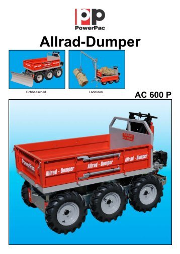 Allrad-Dumper AC 600 P