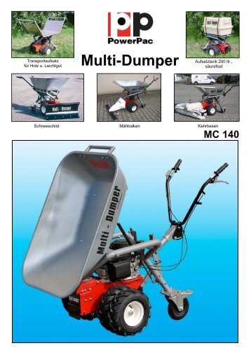 Multi-Dumper - PowerPac Baumaschinen GmbH