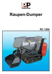 Raupen-Dumper RC 1200 - PowerPac Baumaschinen GmbH