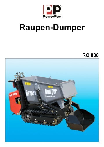 Raupen-Dumper RC 800 - PowerPac Baumaschinen GmbH