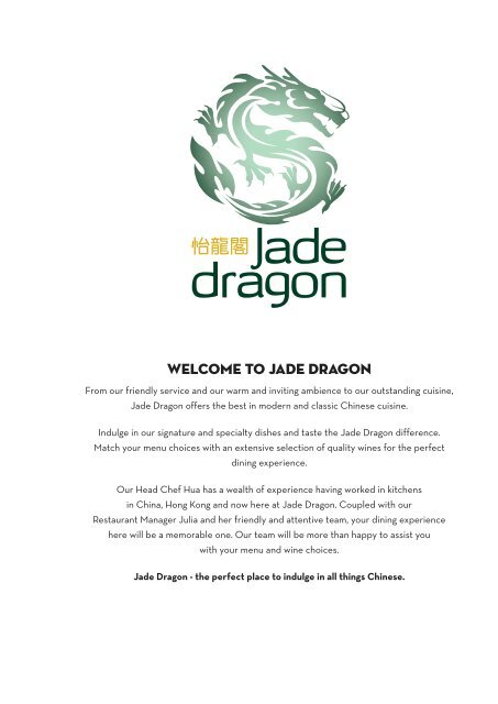 Welcome to Jade Dragon - SKYCITY Auckland