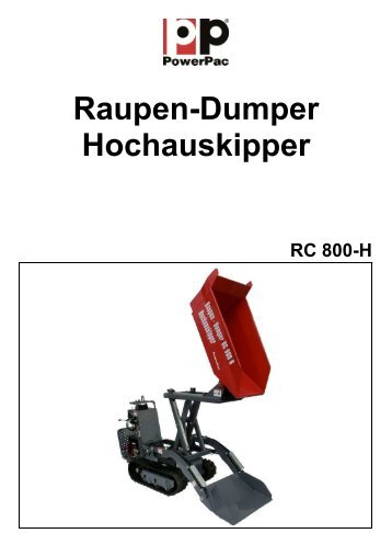 Raupen-Dumper RC 800 - H - PowerPac Baumaschinen GmbH