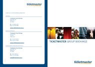 TICKETMASTER GROUP BOOKINGS