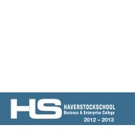 Prospectus-Additional Information - Haverstock School