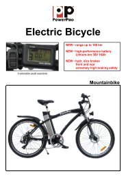 Electric Bicycle Mountainbike - PowerPac Baumaschinen GmbH