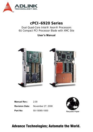 cPCI-6920 Series - powerBridge Computer