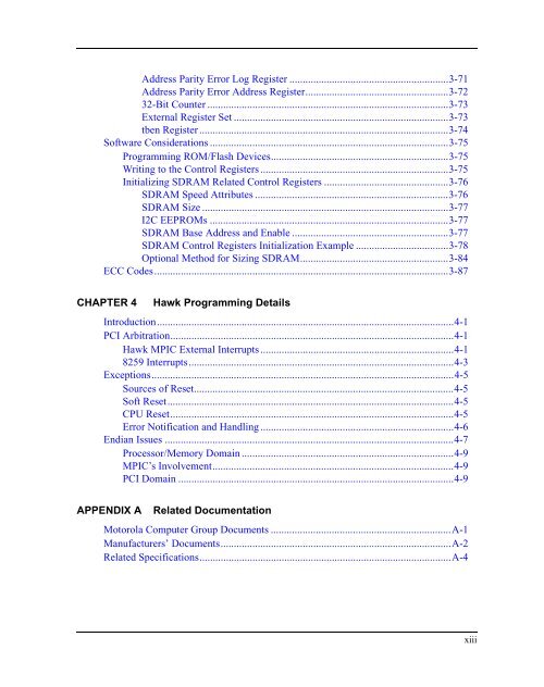 MVME5100 Single Board Computer Programmer's Reference Guide