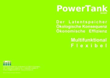 Prospekt Latentwärmezellen - PowerTank GmbH