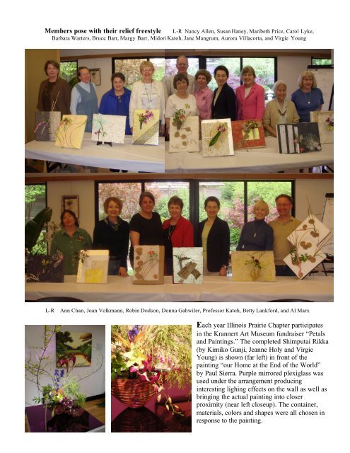 June 2008 - Illinois Prairie Chapter - Ikenobo Ikebana Society of ...