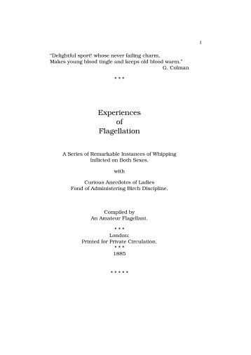 Experiences of Flagellation - NewsGuy