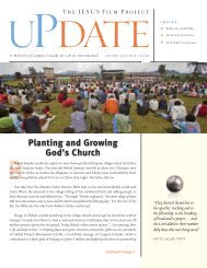 UPDATE - Issue 1, 2013 - The JESUS Film Project