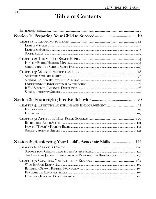 How To Teach Table Of Contents