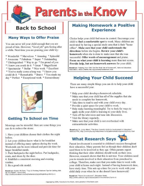Back-to-School Newsletter for Parents - Atlanta Youth Academy