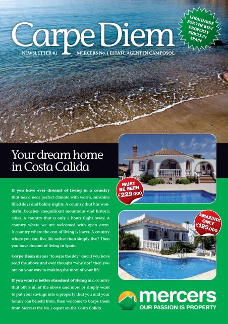 Your dream home in Costa Calida - Spanish Property