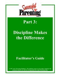 Facilitator's Guide (download) - Active Parenting Publishers