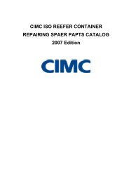 cimc spare parts list