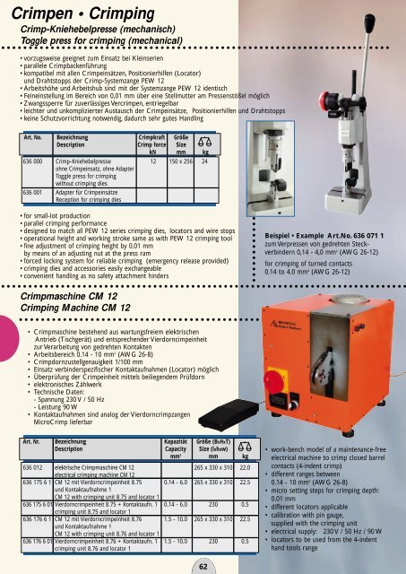 Crimpen â¢ Crimping - Timmer Tools & Technics