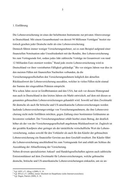 Zweitmarkt Lebensversicherungen - Deutsches Institut für ...